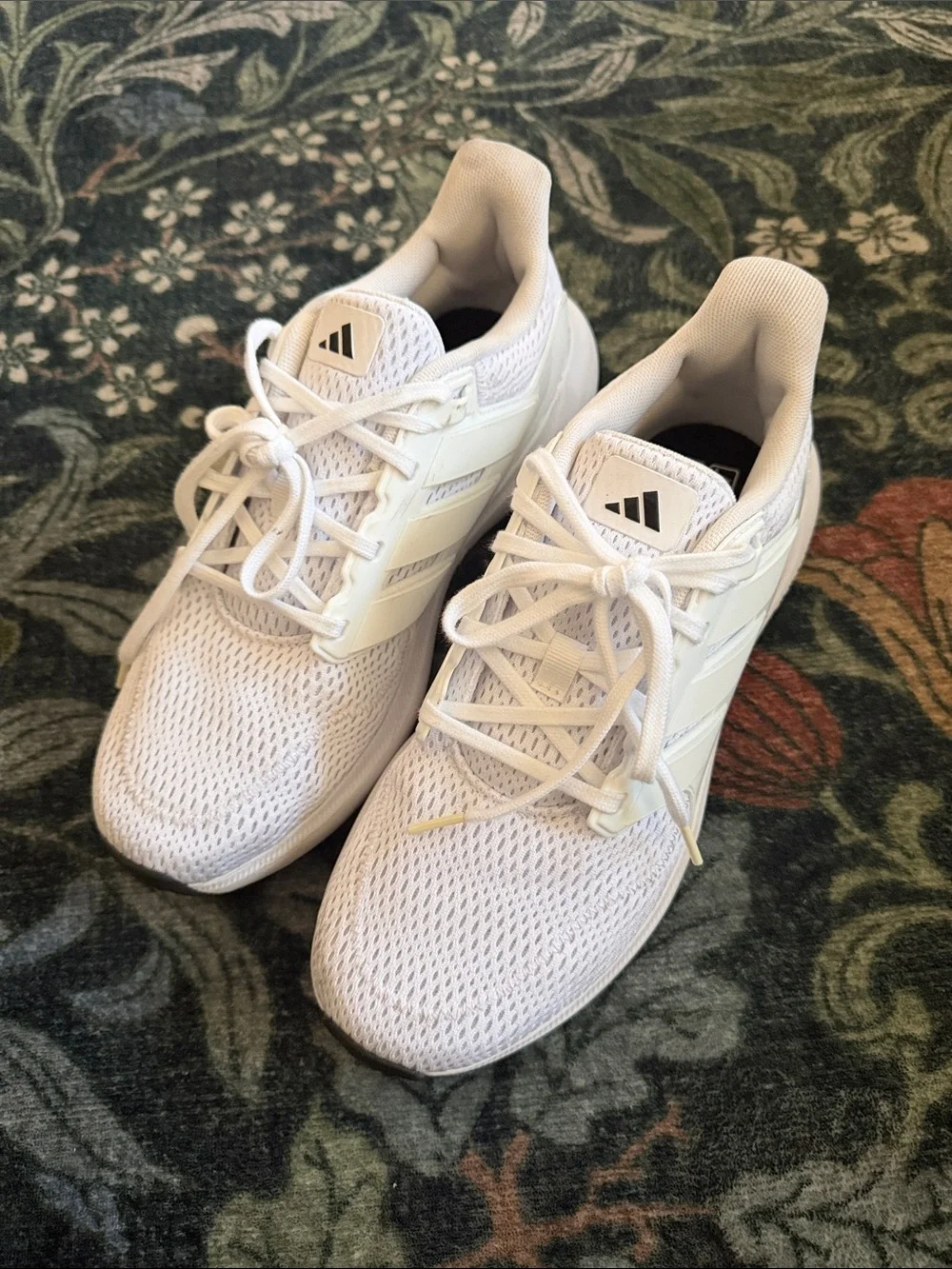 adidas Men’s White Athletic Mesh Sneakers